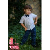 Мъжка Риза № МР-ПБ с Къс/Дълъг Ръкав