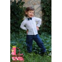 Мъжка Риза № МР-ПБ с Къс/Дълъг Ръкав