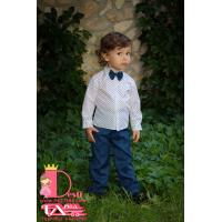 Мъжка Риза № МР-ПБ с Къс/Дълъг Ръкав