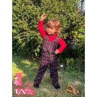 Мъжки Костюм от 4 части № МК-4-СЧК-ПД