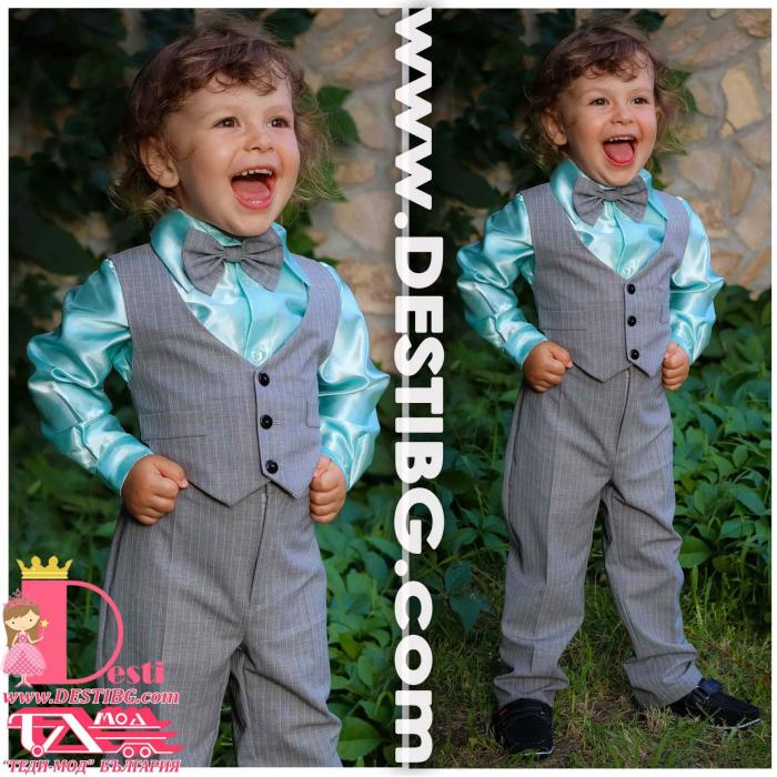 Мъжки Костюм от 4 части № МК-4-СВР-СР