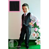 Мъжки костюм в широко райе